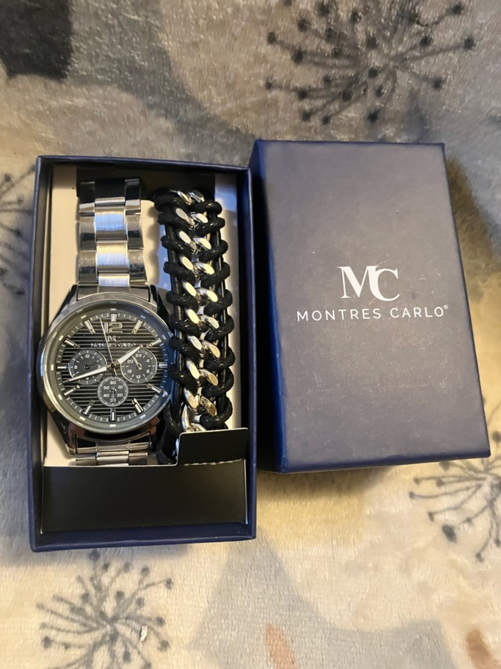 Montres Carlo NWT Stainless Steel Watch